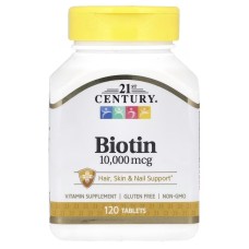 21st Century Biotin 10000 mcg 120 tabs