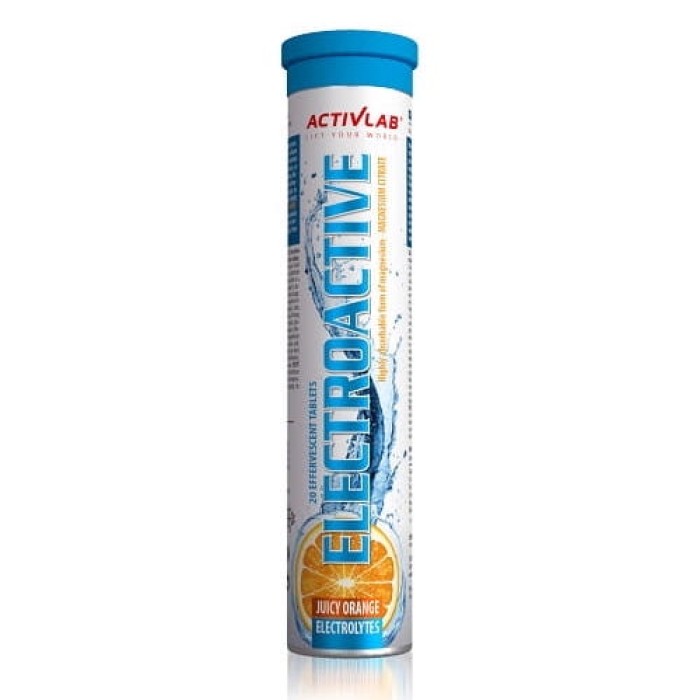 Activlab Electroactive 20 effervescent шипучих таблеток, електроліти зі смаком апельсина