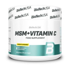 Biotech USA MSM + Vitamin C 150 g Лимон