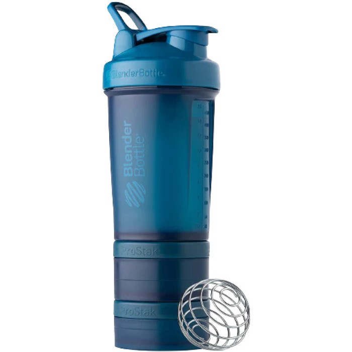 BlenderBottle ProStak 650 мл, багатофункціональний шейкер з 2-ма контейнерами і органайзером для таблеток