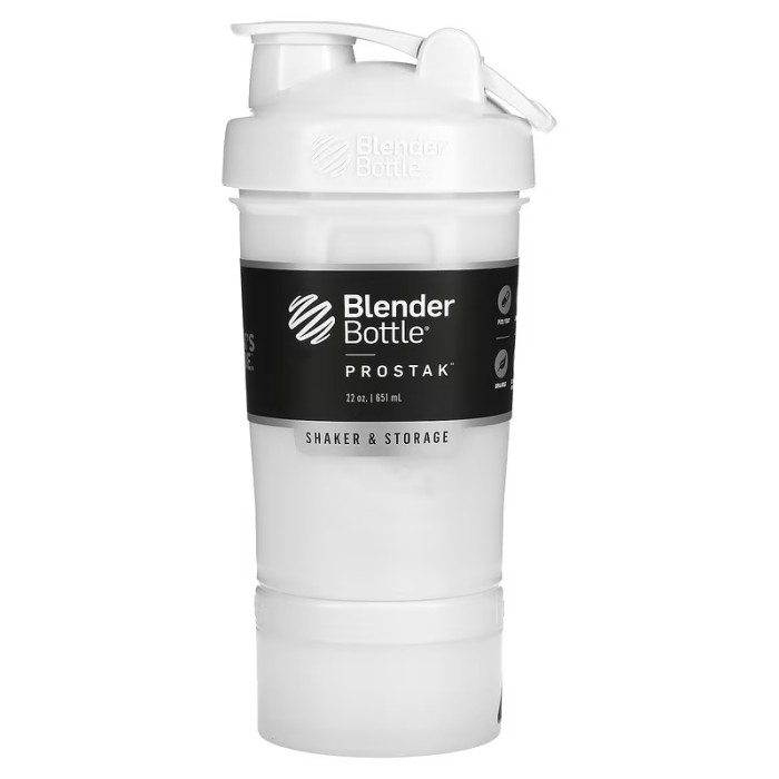 BlenderBottle ProStak 650 мл, багатофункціональний шейкер з 2-ма контейнерами і органайзером для таблеток