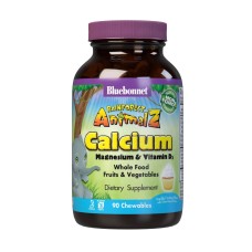 Bluebonnet Nutrition Rainforest Animalz Calcium Magnesium & Vitamin D3 90 chewables