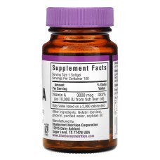 Bluebonnet Nutrition Vitamin A 3000 mcg 100 м'яких капсул, вітамін А