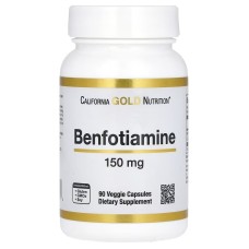 California Gold Nutrition Benfotiamine 150 mg 90 veg caps