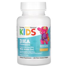 California Gold Nutrition Kids DHA Chewables 180 softgels