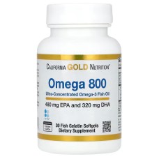 California Gold Nutrition Omega 800 30 softgels
