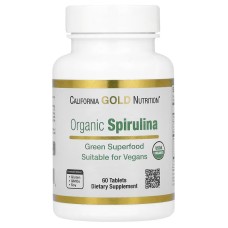 California Gold Nutrition Organic Spirulina 60 tabs