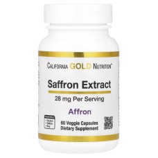 California Gold Nutrition Saffron Extract with Affron 28 mg 60 veg caps