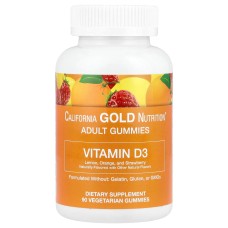 California Gold Nutrition Adult Gummies Vitamin D3 90 vegetarian gummies