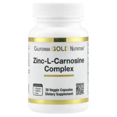 California Gold Nutrition Zinc-L-Carnosine Complex 30 veg caps