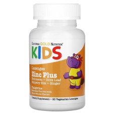 California Gold Nutrition Kids Zinc Plus Tangerine 90 veg lozenges