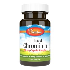 Carlson Chelated Chromium 200 mcg 300 tabs
