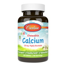 Carlson Kid's Chewable Calcium 250 mg 60 tabs