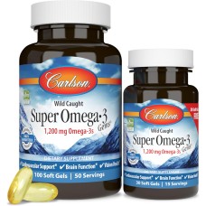Carlson Super Omega-3 1200 mg 100+30 softgels