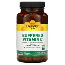 Country Life Buffered Vitamin C 500 mg 250 tabs