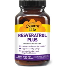 Country Life Resveratrol Plus 120 caps