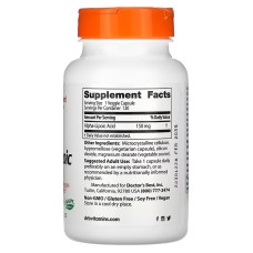 Doctor's Best Alpha Lipoic Acid 150 mg 120 капсул, альфа-ліпоєва кислота