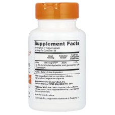 Doctor's Best Fully Active Folate 800 mcg 60 капсул, метилфолат