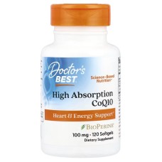 Doctor's Best CoQ10 100 mg with BioPerine 120 softgels