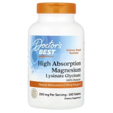 Doctor's Best High Absorption Magnesium 200 mg 240 tabs