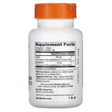 Doctor's Best Lutein 20 mg 60 м'яких капсул, лютеїн і зеаксантин