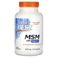 Doctor's Best MSM with OptiMSM 1000 mg 180 caps
