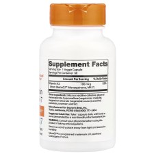 Doctor's Best Natural Vitamin K2 MK-7 with MenaQ7 100 mcg 60 капсул, вітамін K2 у вигляді менахінону-7