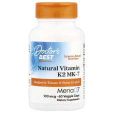 Doctor's Best Natural Vitamin K2 MK-7 with MenaQ7 100 mcg 60 caps
