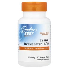 Doctor's Best Trans-Resveratrol 600 mg 60 veg caps