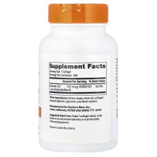 Doctor's Best Vitamin D3 5000 IU 360 капсул, вітамін Д