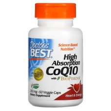 Doctor's Best CoQ10 200 mg with BioPerine 60 veggie caps