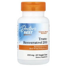 Doctor's Best Trans-Resveratrol 200 mg 60 caps