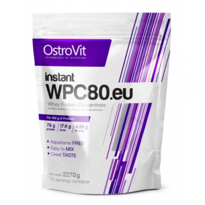 OstroVit Instant WPC80.eu 2270 грам, інстант сироватковий протеїн