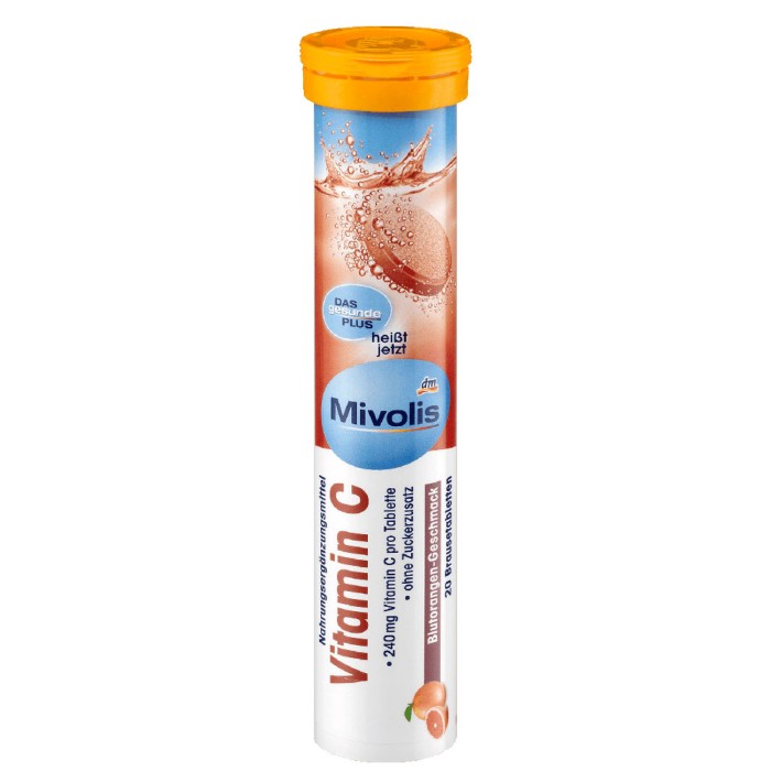 Mivolis Vitamin C 20 шипучих таблеток, вітамін с