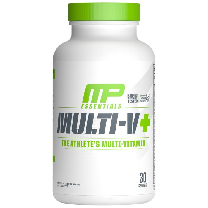 MusclePharm Multi-V+ 60 таблеток, вітамінно-мінеральний комплекс