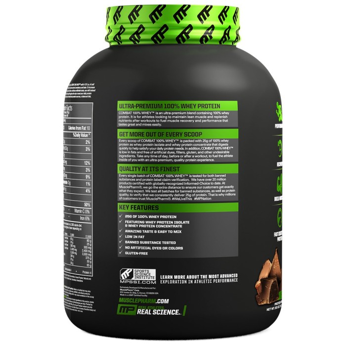MusclePharm Combat 100% Whey 2270 грам, сироватковий протеїн