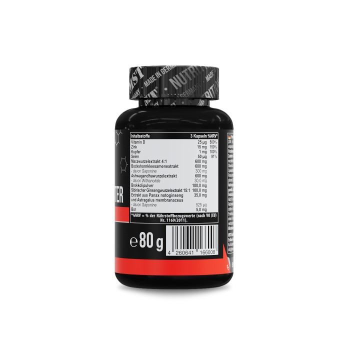 MST Testo Booster Professional 90 капсул, комплекс з натуральних рослинних екстрактів і мінералів