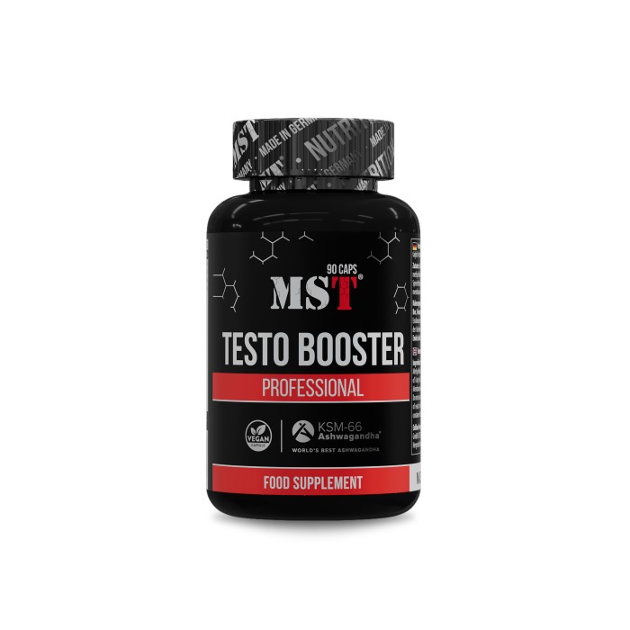 MST Testo Booster Professional 90 капсул, комплекс з натуральних рослинних екстрактів і мінералів