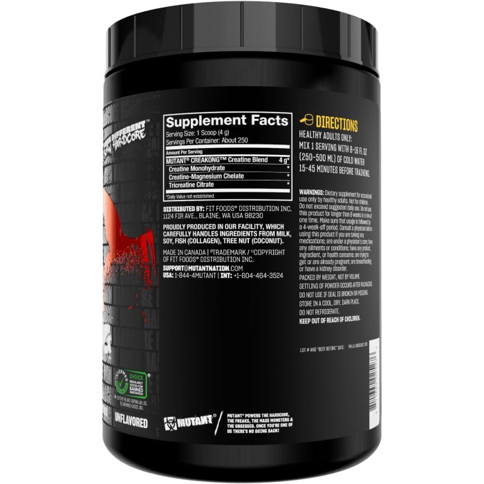 Mutant Creakong 1 кг, креатиновий комплекс