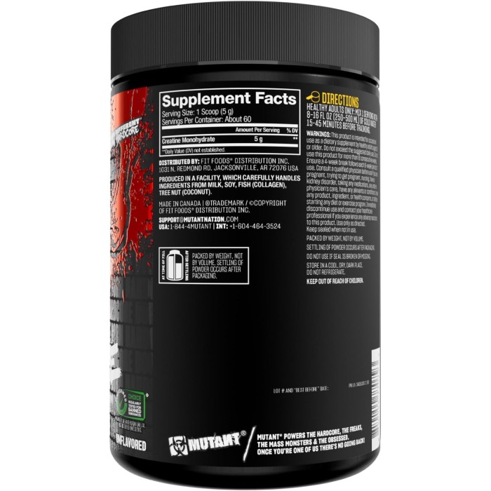 Mutant Creatine Monohydrate 300 грам, креатин моногідрат