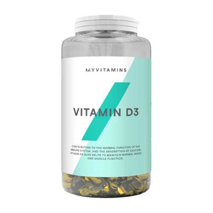 Myvitamins Vitamin D3 180 гелевих капсул, вітамін D3