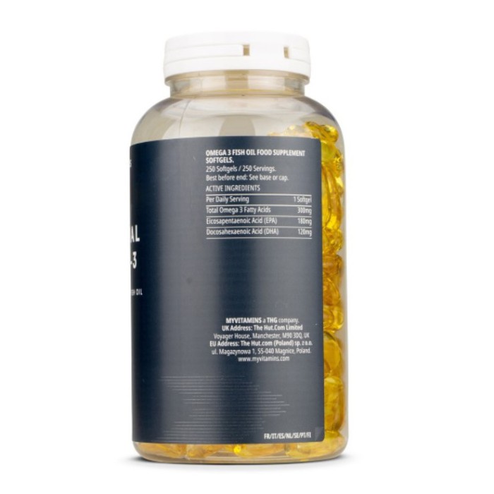 Myprotein Omega 3 250 капсул, омега 3, риб'ячий жир