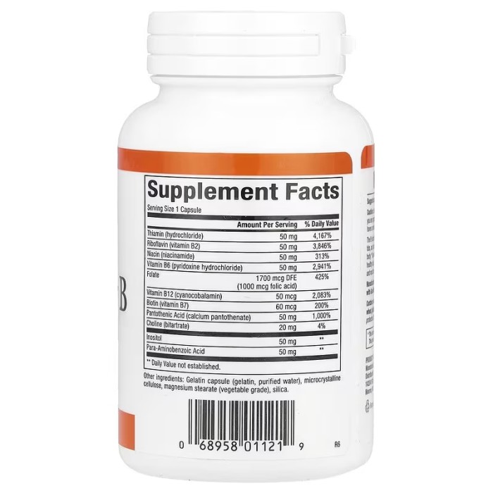 Natural Factors Hi Potency B Complex 90 капсул, комплекс вітамінів групи B