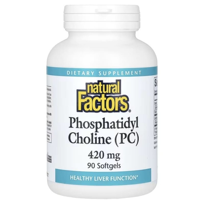 Natural Factors Phosphatidyl Choline 420 mg 90 капсул, фосфатидилхолін