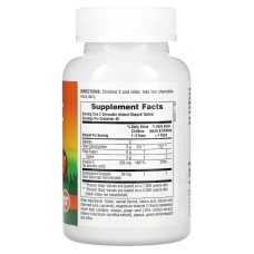 Nature's Plus Vitamin C Animal Parade 90 таблеток, жувальний вітамін С, без цукру, зі смаком апельсину