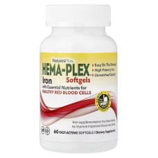Natures Plus Hema-Plex 60 fast-acting softgels