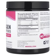 Neocell Grassfed Collagen Peptides 200 грам, гідролізований колаген 1 і 3 типу для здоров'я шкіри, суглобів і зв'язок