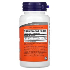 Now Foods 5-HTP 100 mg 60 рослинних капсул, 5-гідроксітриптофан