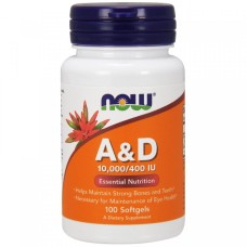 Now Foods A&D 10 000/400 IU 100 softgels