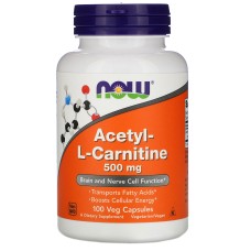 Now Foods Acetyl L-Carnitine 500 mg 100 caps